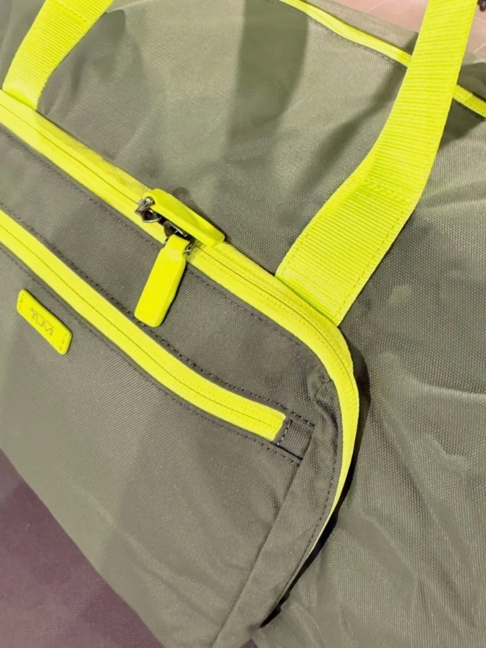 NEW TUMI Voyageur JUST IN CASE Packable 20.5” Duffel Bag - GREEN LIME